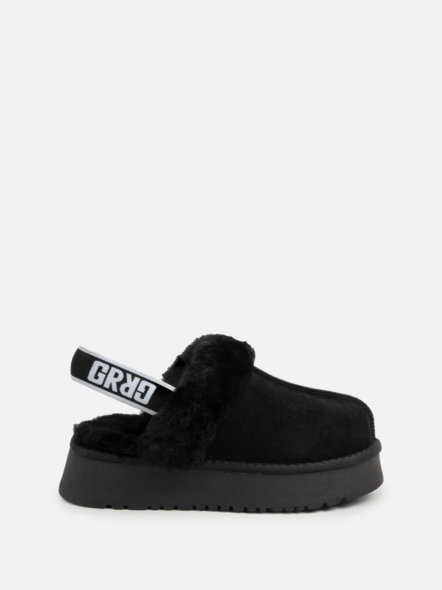 Sample sale лоферы с мехом looky черный 4990₽