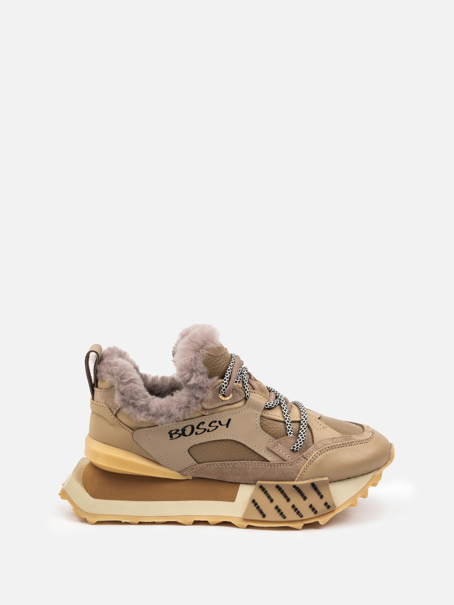 Sample sale кроссовки с мехом redgi бежевый 5990₽