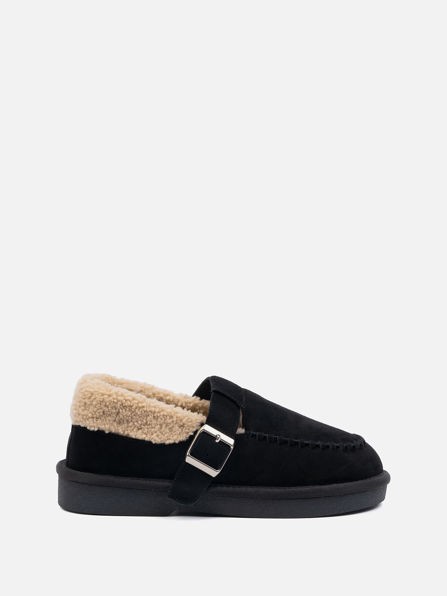 Лоферы с мехом bishop черный 13500₽